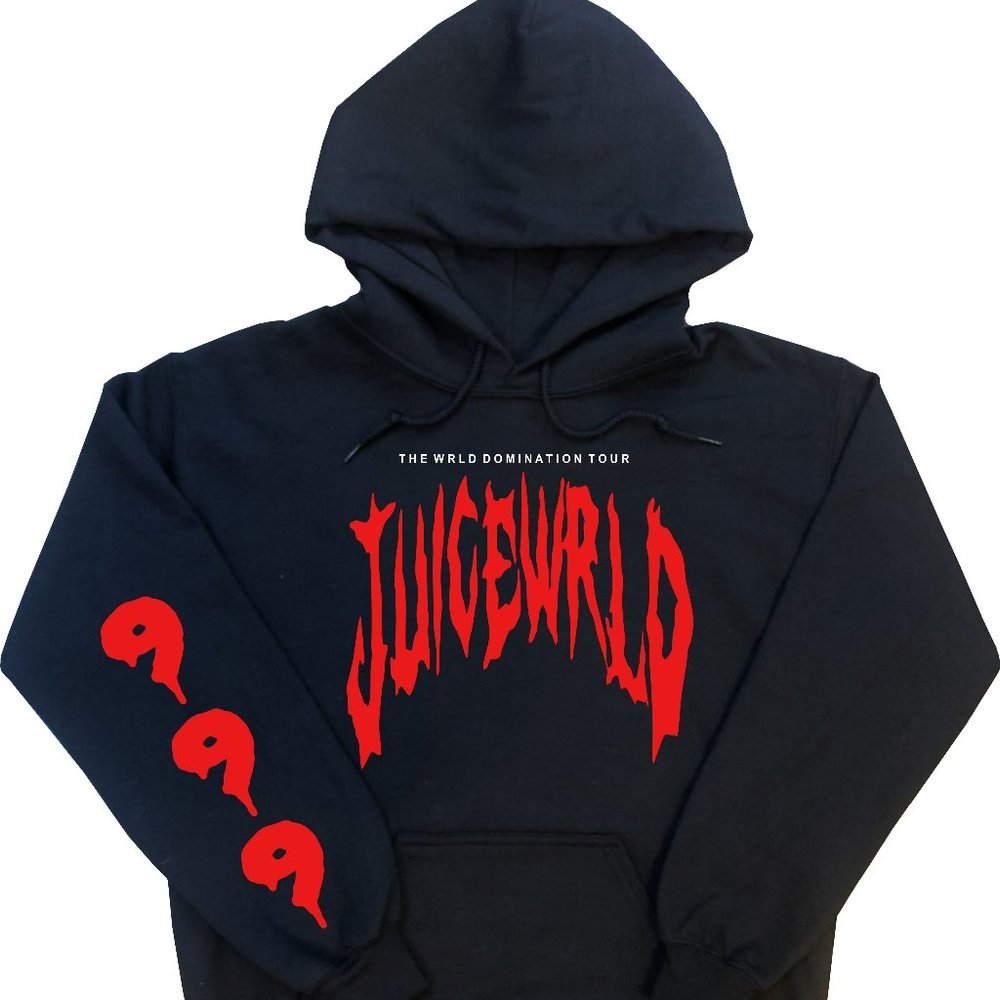 Juice Wrld Hoodie (Red and White Design)
